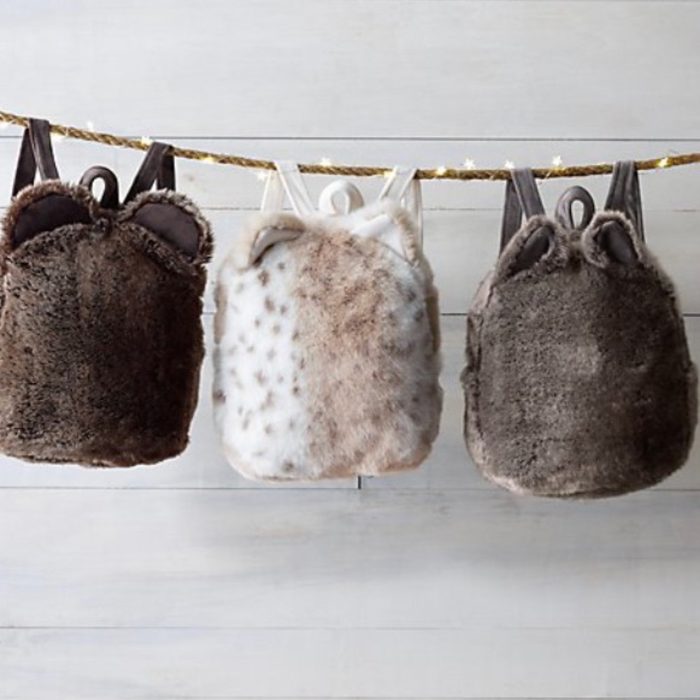 RH Kids Faux Fur Luxe Backpack